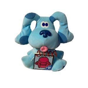 Vintage Blue’s Clues Plush With Notebook Viacom 1998 Stuffed Animal Blue Dog Toy